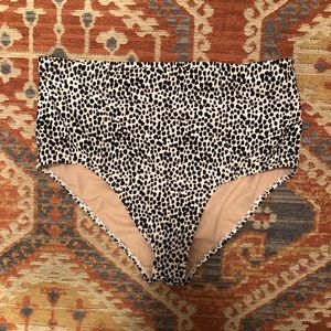 High waisted bikini bottoms